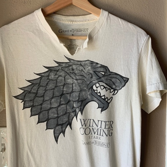 Games of Thrones Cream Short Sleeve T-shirt - Picture 1 of 5